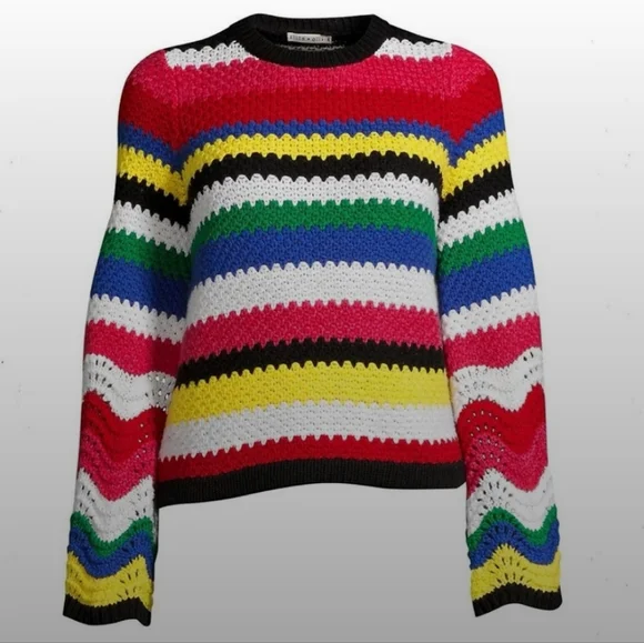 ALICE + OLIVIA Striped Sweater - Picture 2 of 5